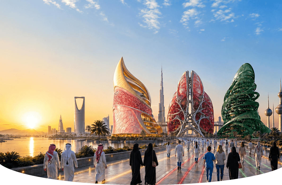 Type 2 Academy futuristic medical skyline in Jeddah